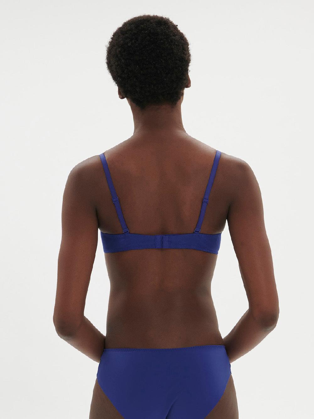 Simone Pérèle Soutien-gorge Push-up Décolleté Plongeant - Bleu électrique