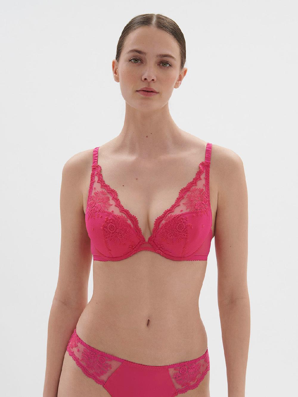 simone pérèle Soutien-gorge push-up décolleté plongeant - Rose disco simone pérèle Soutien-gorge push-up décolleté plongeant - Rose disco