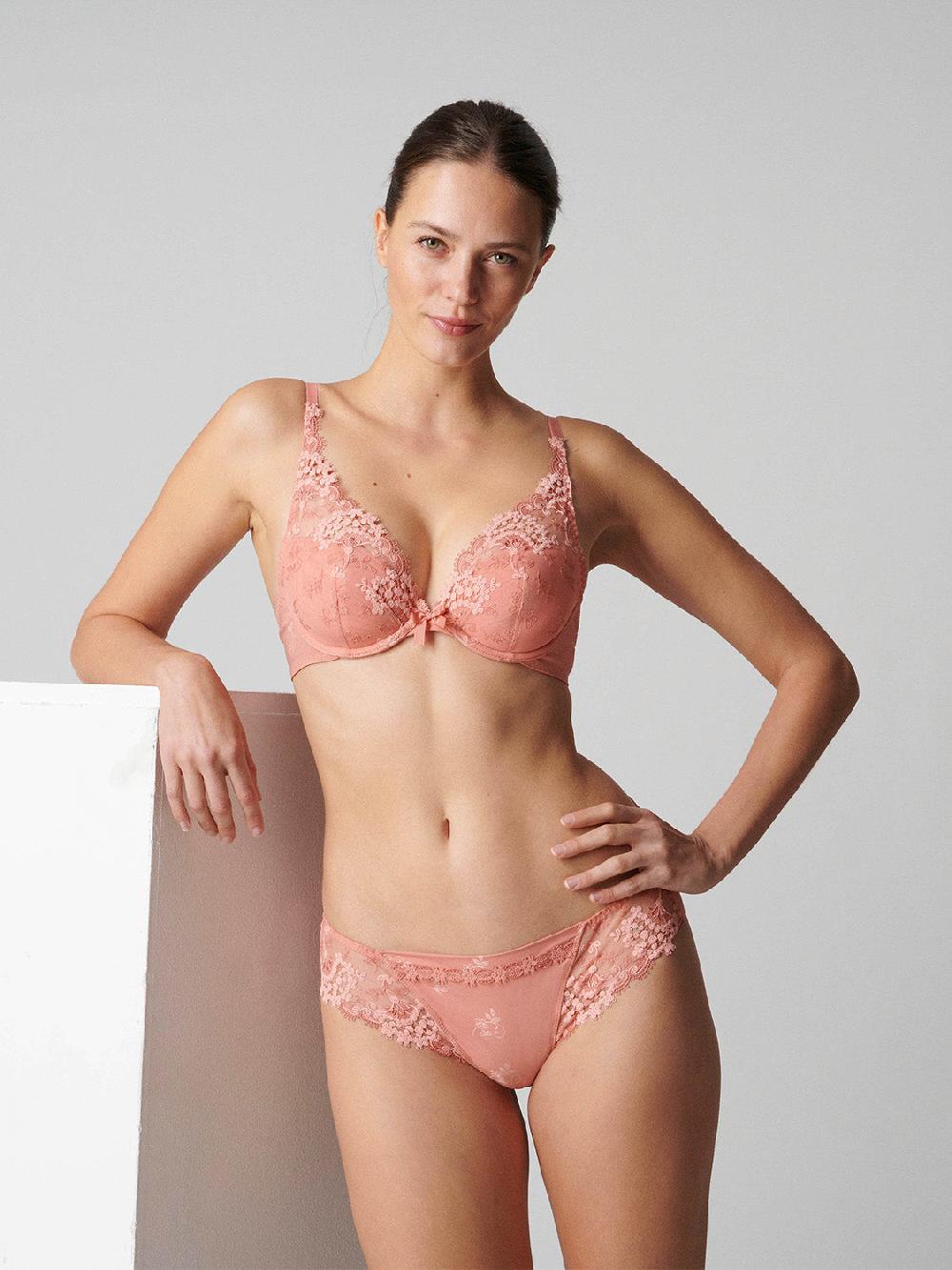 simone pérèle Soutien-gorge push-up décolleté plongeant - Rose Ginger