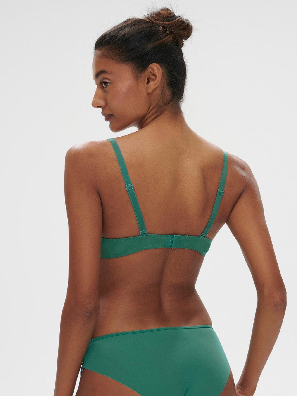Simone Pérèle Soutien-gorge Push-up Décolleté Plongeant - Vert Garden