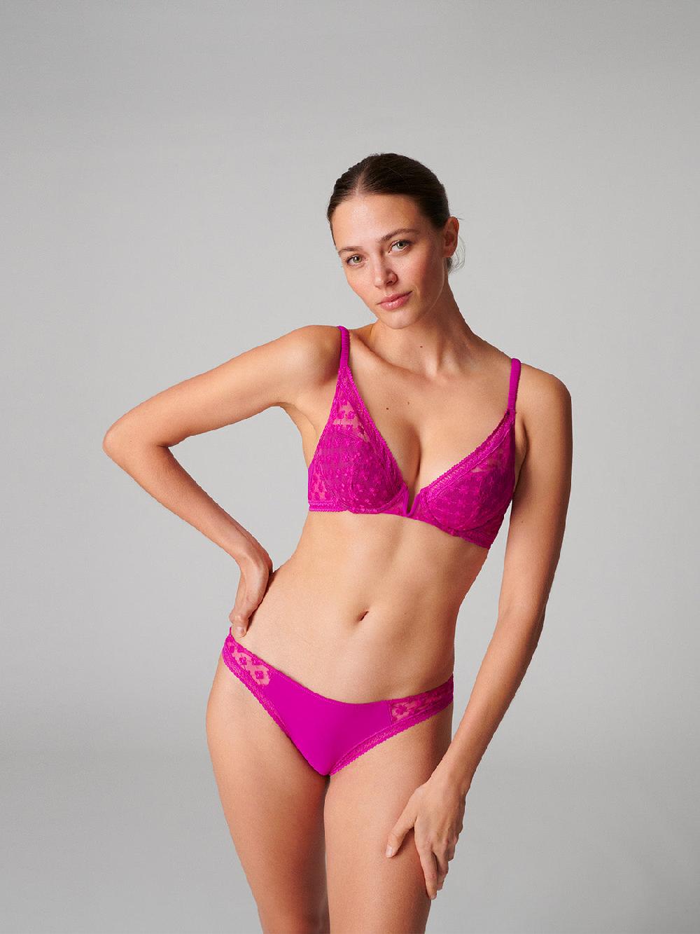 simone pérèle Soutien-gorge push-up triangle - Bougainvillier