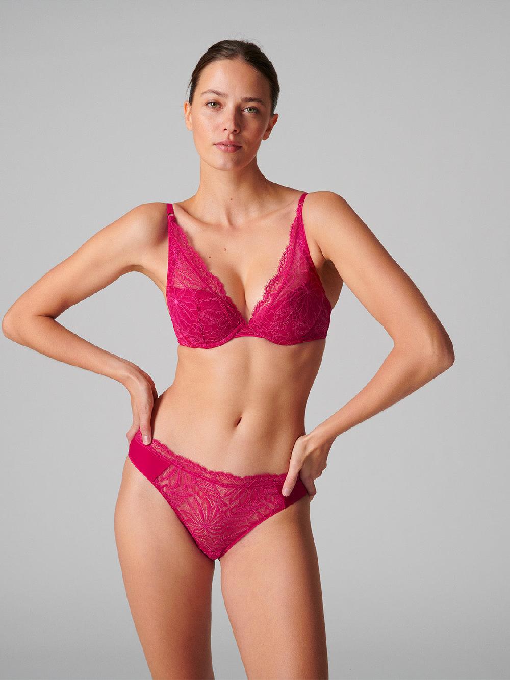 Simone Pérèle Soutien-gorge Push-up Triangle - Framboise