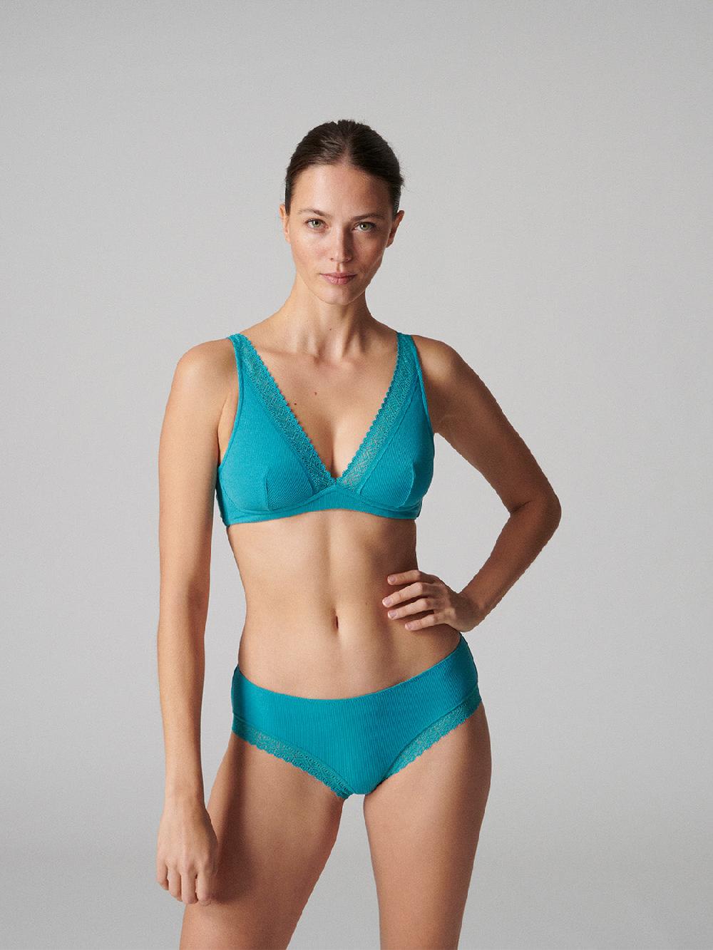 Simone Pérèle Soutien-gorge Sans-armatures Structuré - Bleu Saline