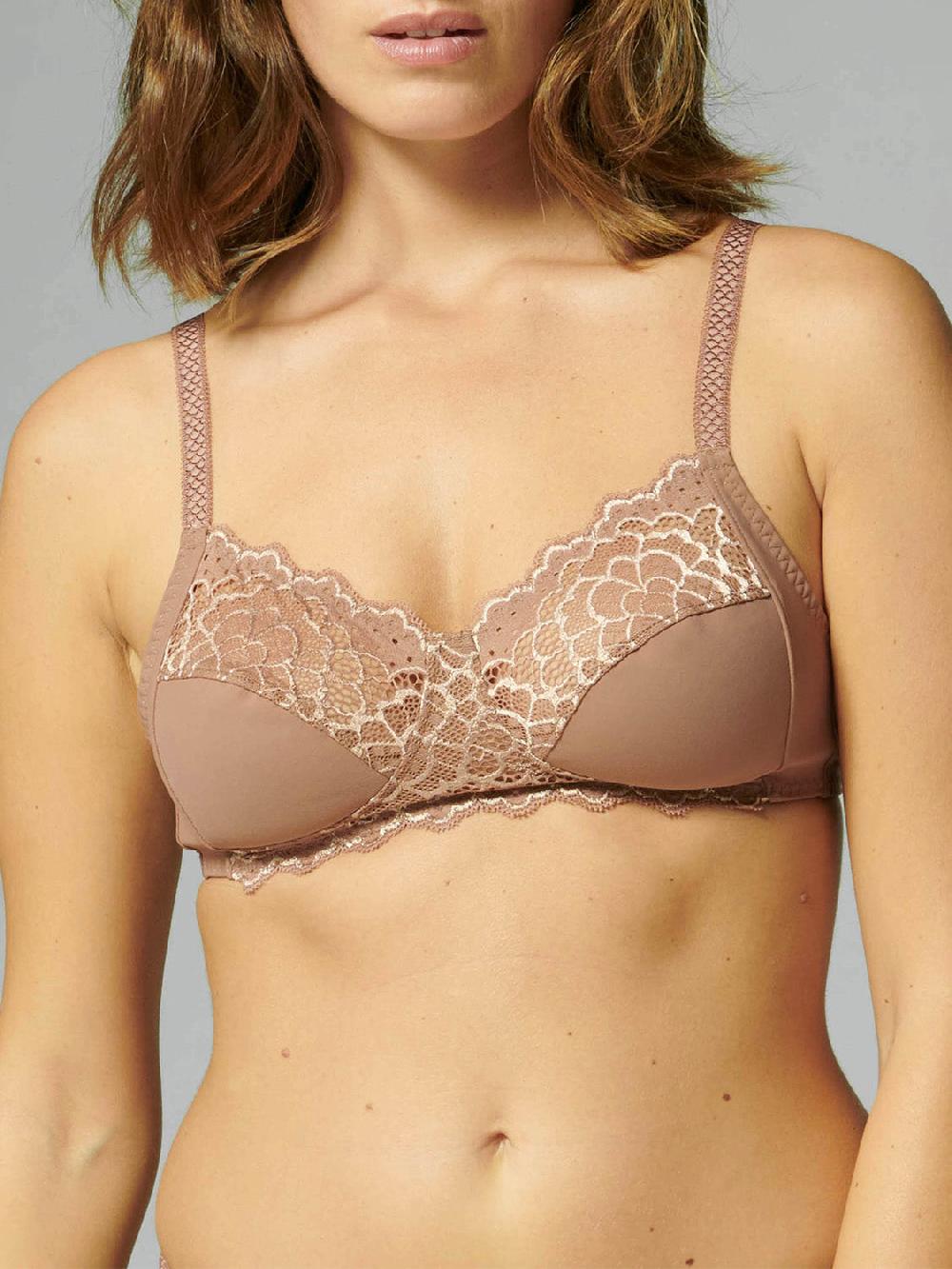 Simone Pérèle Soutien-gorge Sans-armatures Structuré - Brun Coco