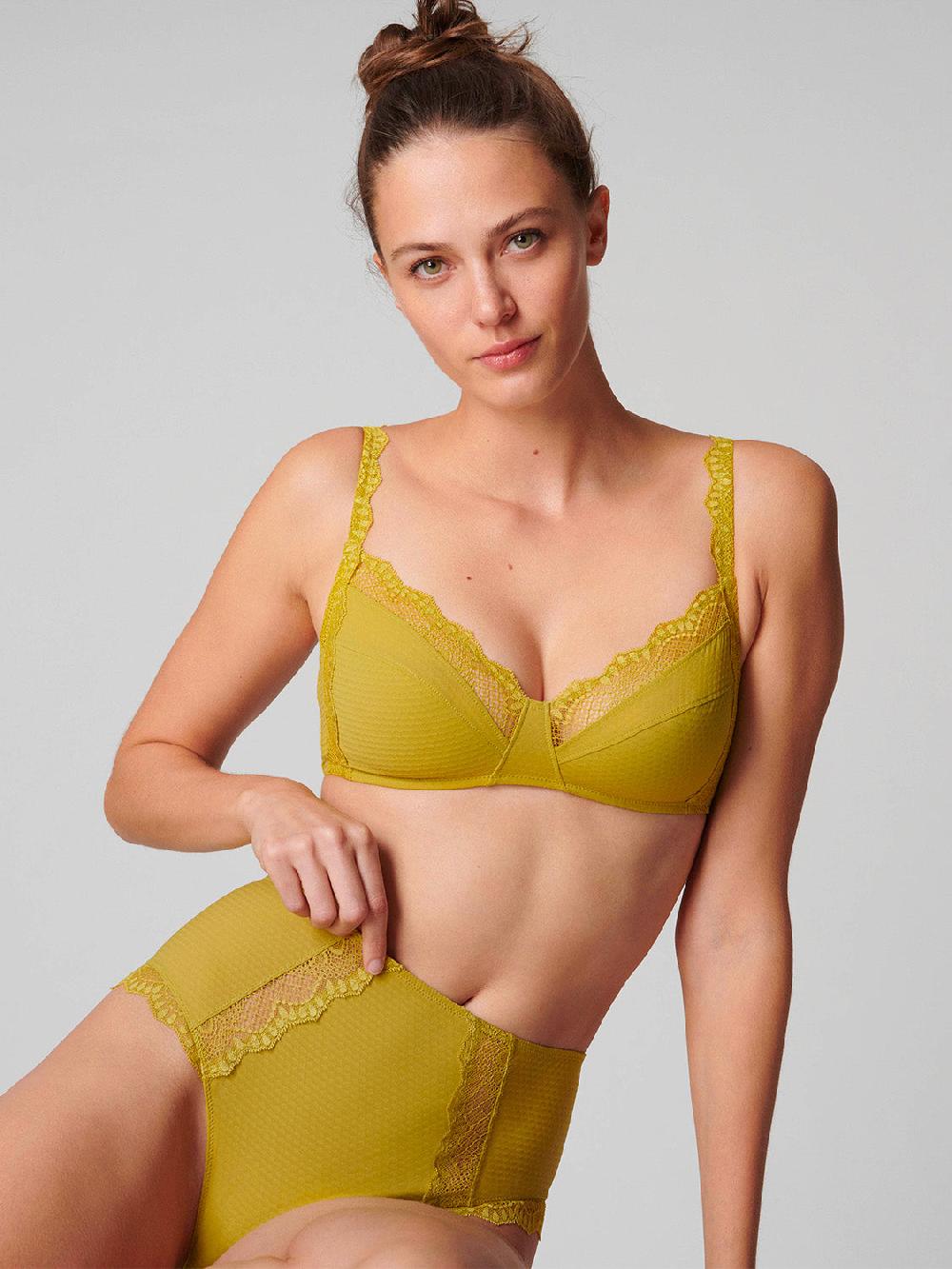simone pérèle Soutien-gorge sans-armatures structuré - Matcha