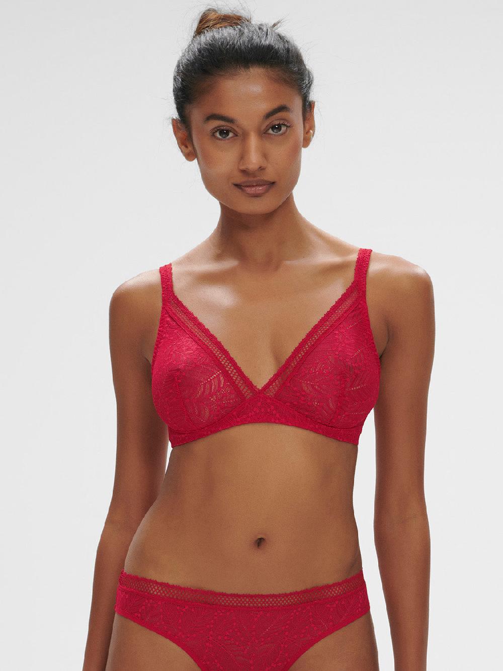 simone pérèle Soutien-gorge sans-armatures structuré - Rubis/rose