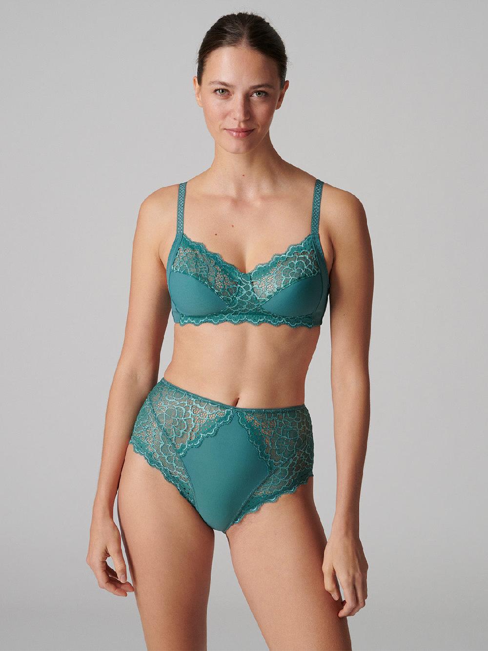 Simone Pérèle Soutien-gorge Sans-armatures Structuré - Vert Boréal
