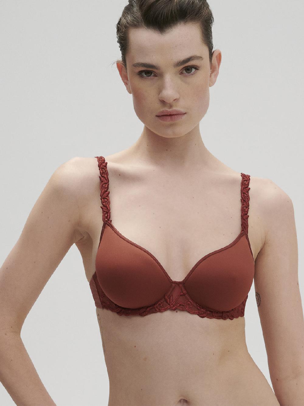 simone pérèle Soutien-gorge spacer décolleté plongeant - Brun Canyon
