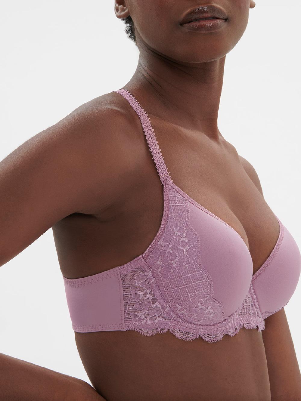 Simone Pérèle Soutien-gorge Spacer Décolleté Plongeant - Mauve Glamour