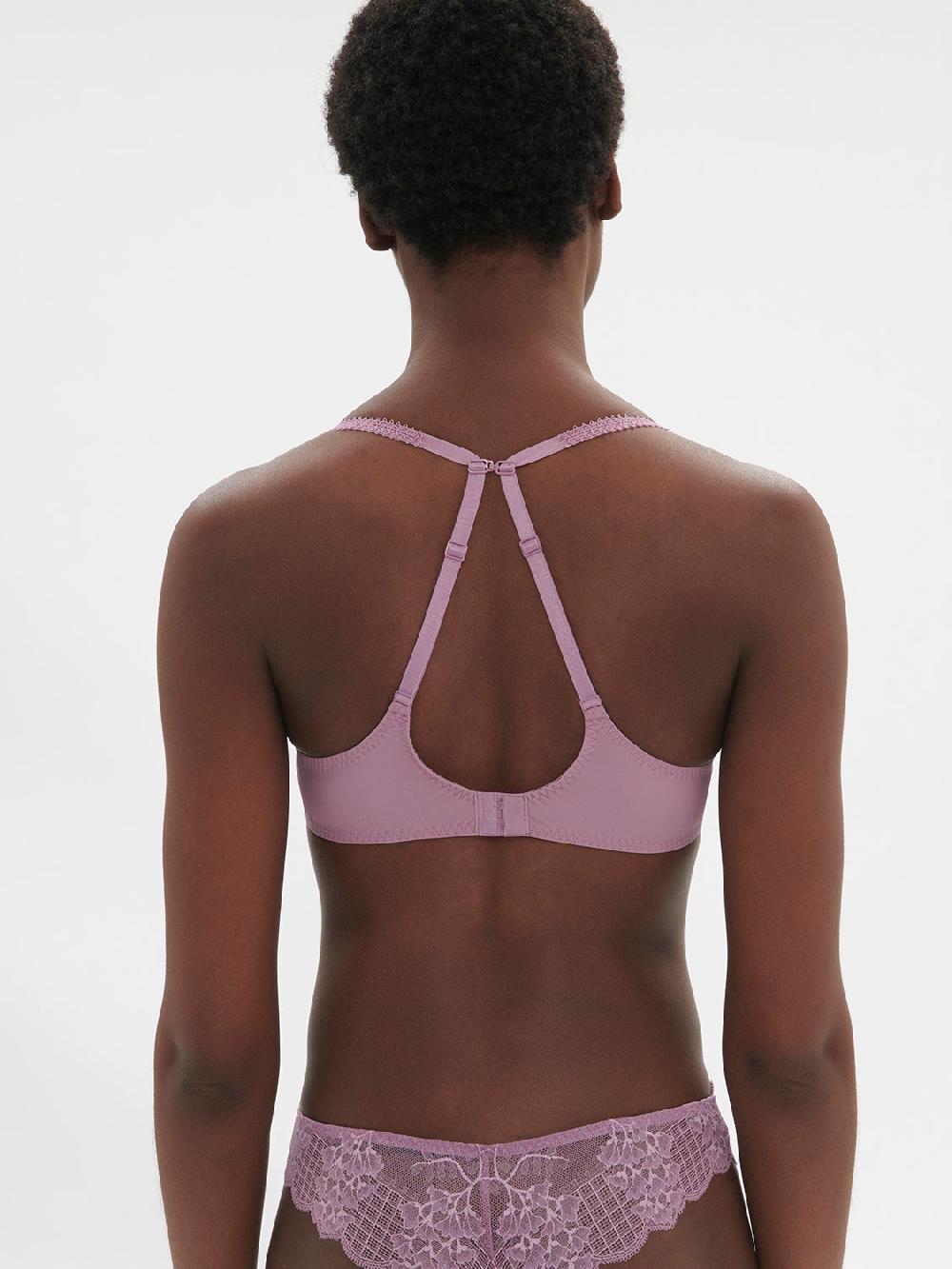Simone Pérèle Soutien-gorge Spacer Décolleté Plongeant - Mauve Glamour