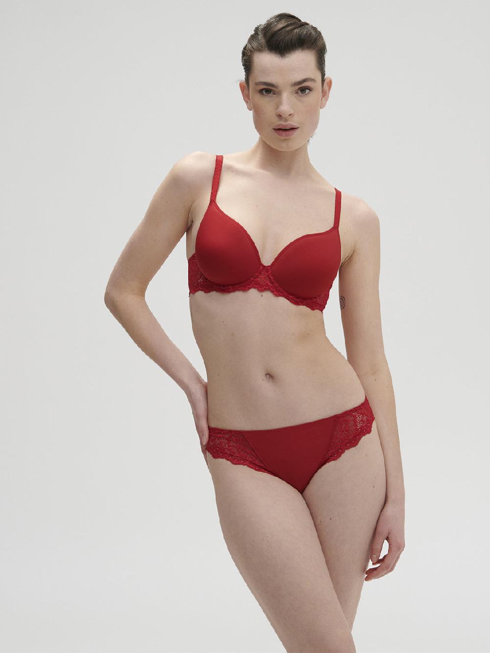 Simone Pérèle Soutien-gorge Spacer Décolleté Plongeant - Rouge Tango