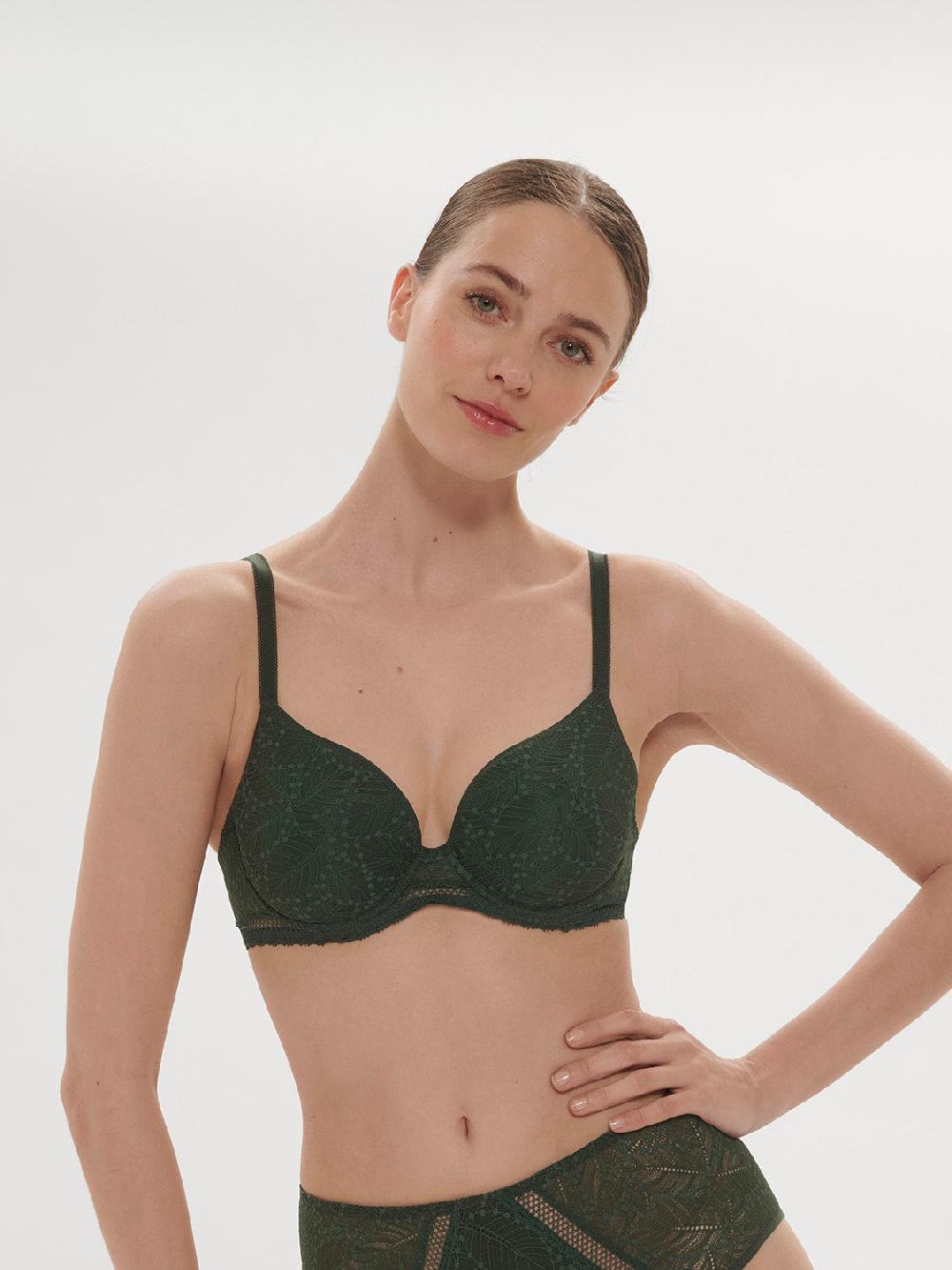 simone pérèle Soutien-gorge spacer décolleté plongeant - Vert Icône