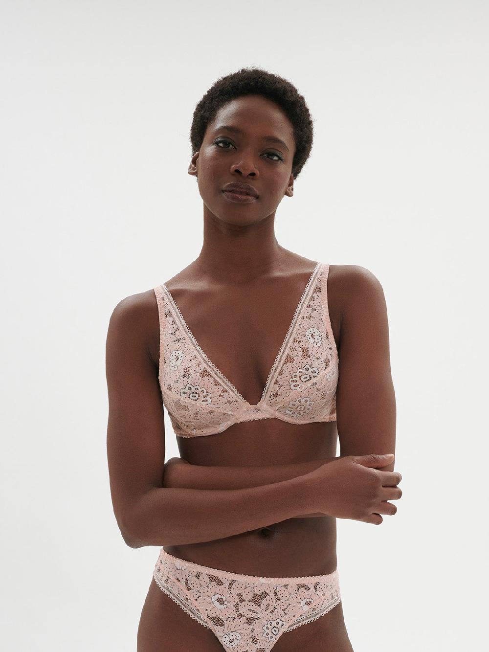 simone pérèle Soutien-gorge triangle avec armatures - Rose Ballet simone pérèle Soutien-gorge triangle avec armatures - Rose Ballet
