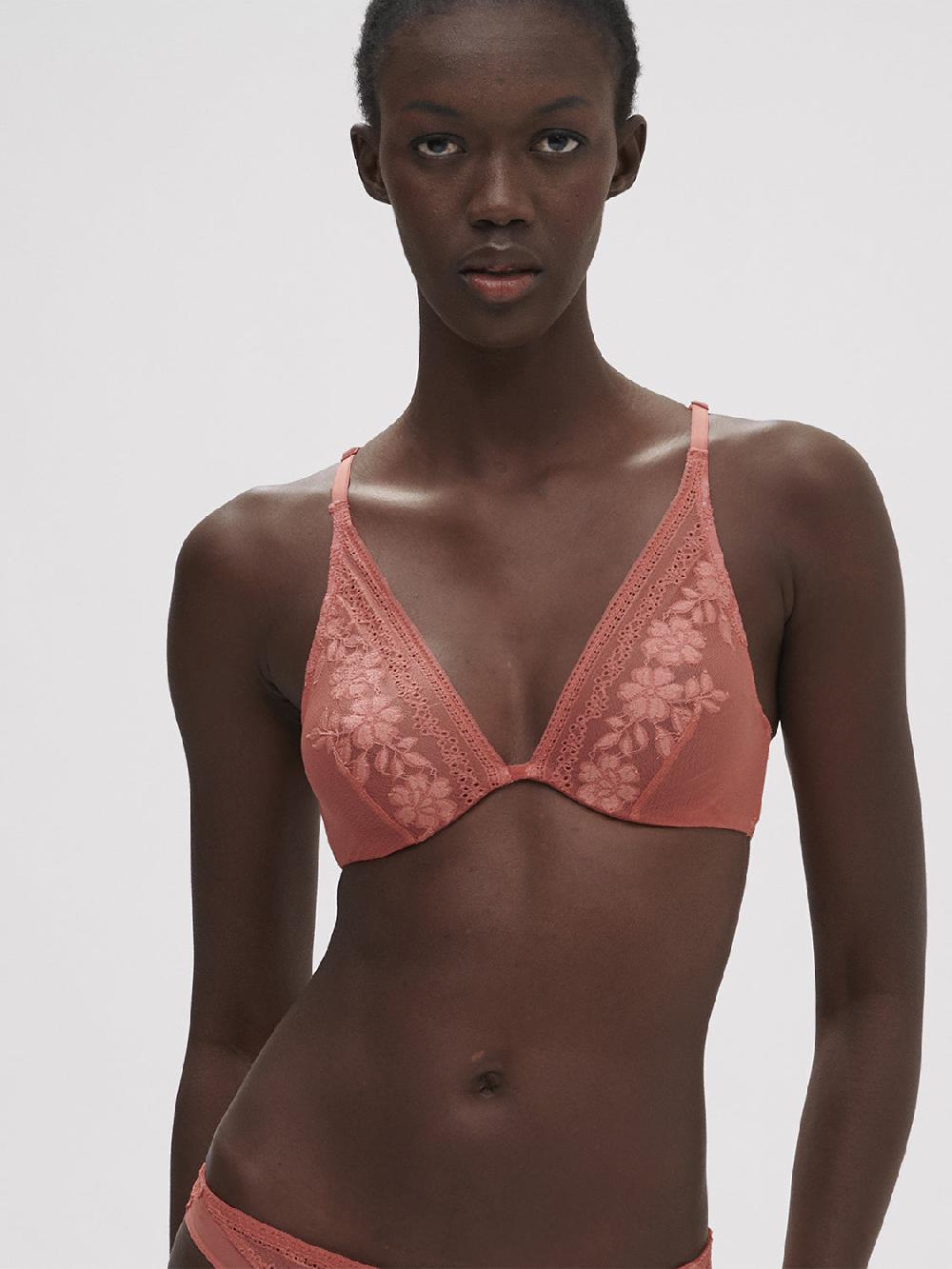 simone pérèle Soutien-gorge triangle avec armatures - Rose Texas