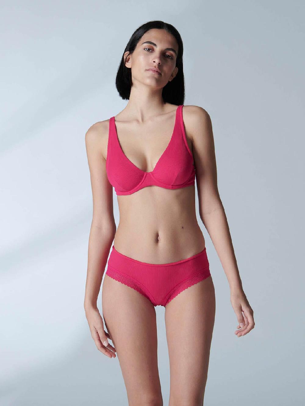 Simone Pérèle Soutien-gorge Triangle Emboitant Décolleté Plongeant - Fuschia