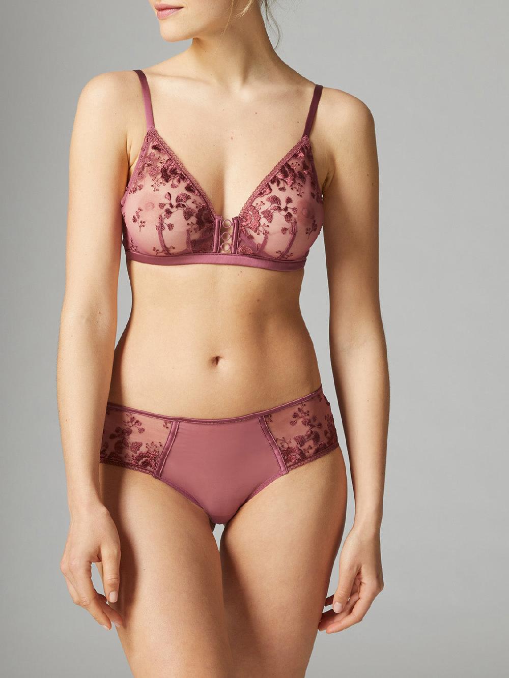 Simone Pérèle Soutien-gorge Triangle Emboitant Décolleté Plongeant - Rose Diva