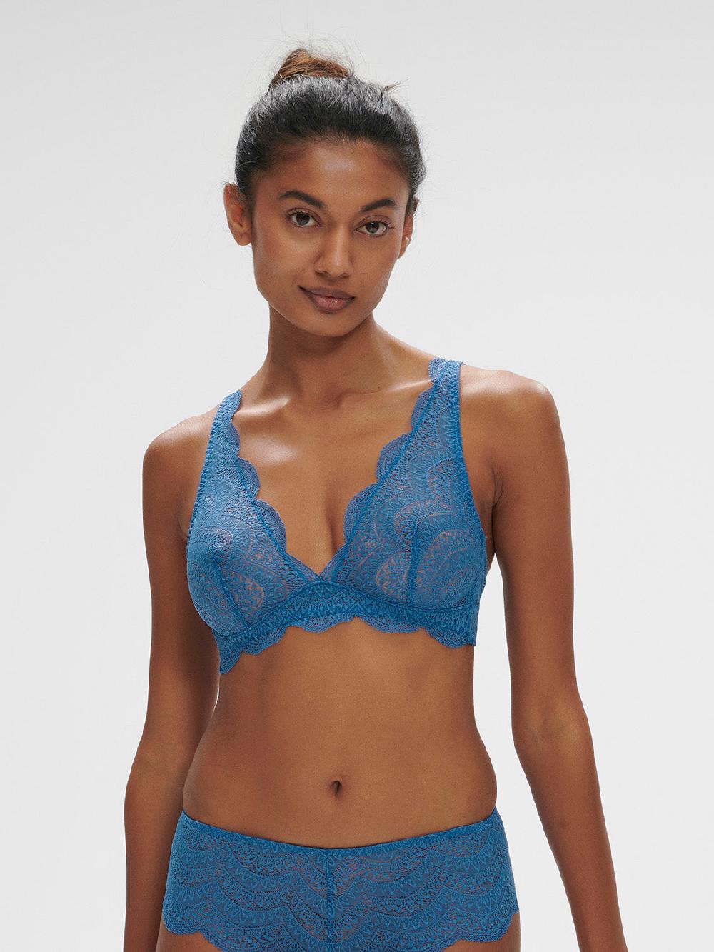simone pérèle Soutien-gorge triangle sans-armatures - Bleu Myosotis