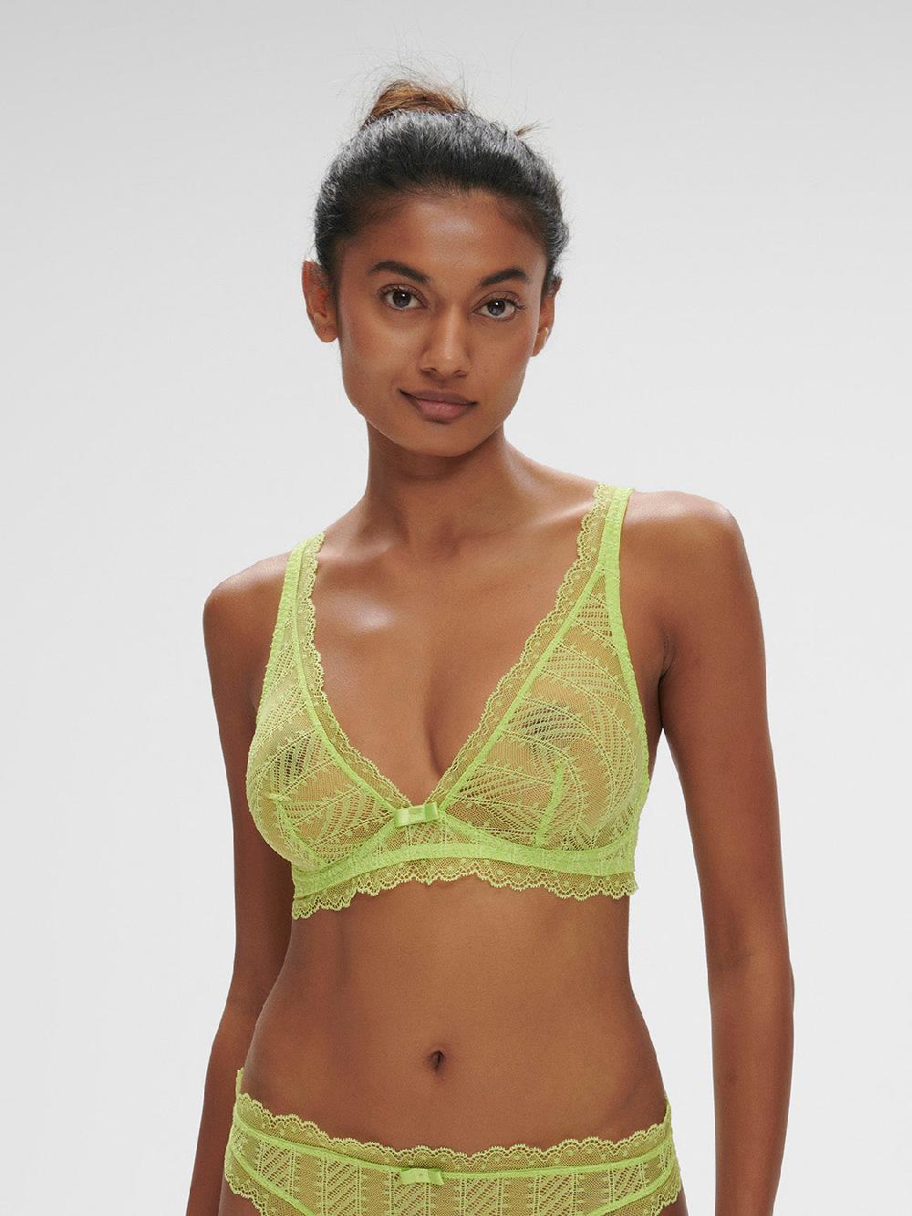 simone pérèle Soutien-gorge triangle sans-armatures - Lime simone pérèle Soutien-gorge triangle sans-armatures - Lime