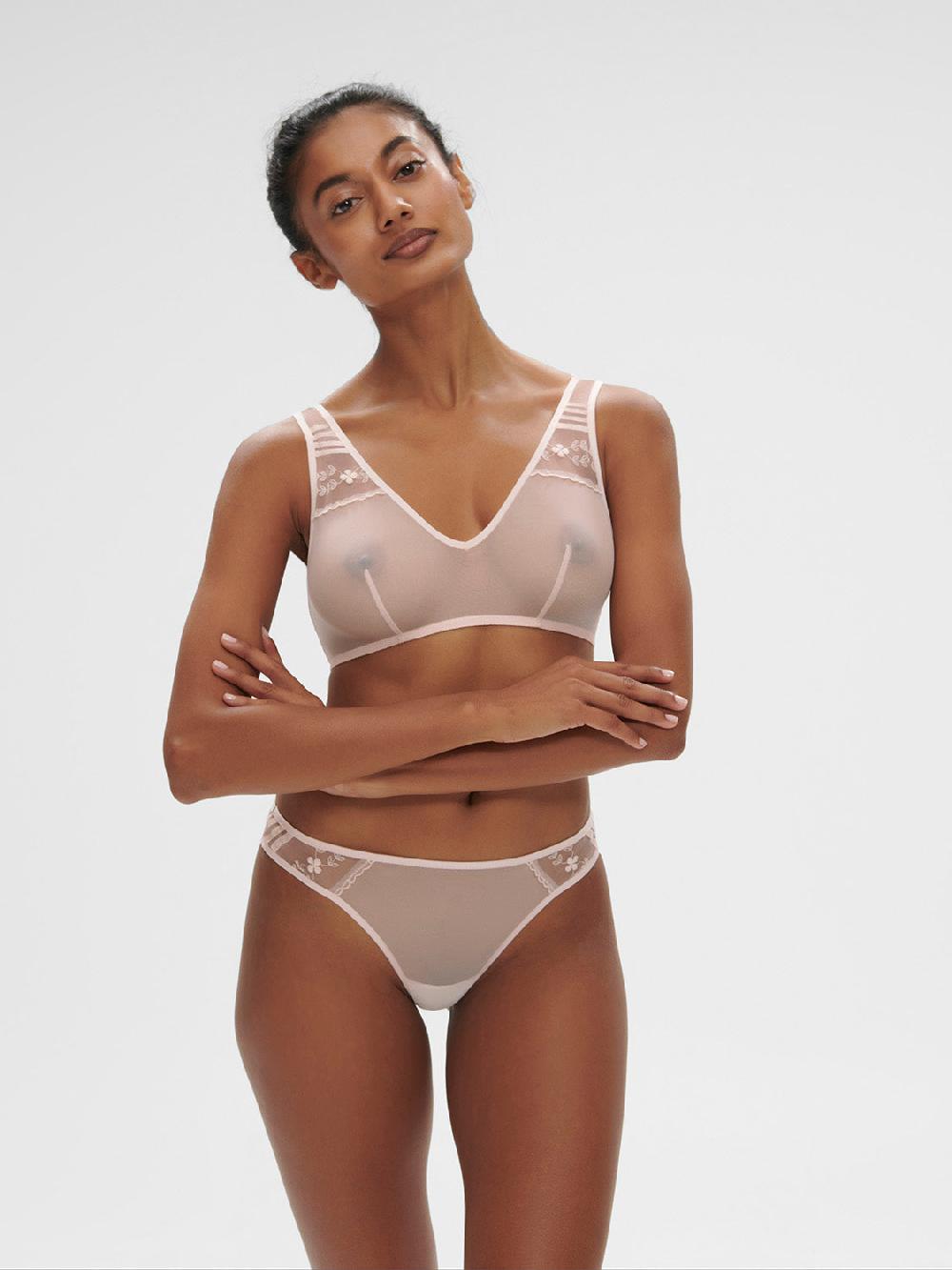 Simone Pérèle Soutien-gorge Triangle Sans-armatures - Poudre Pétale
