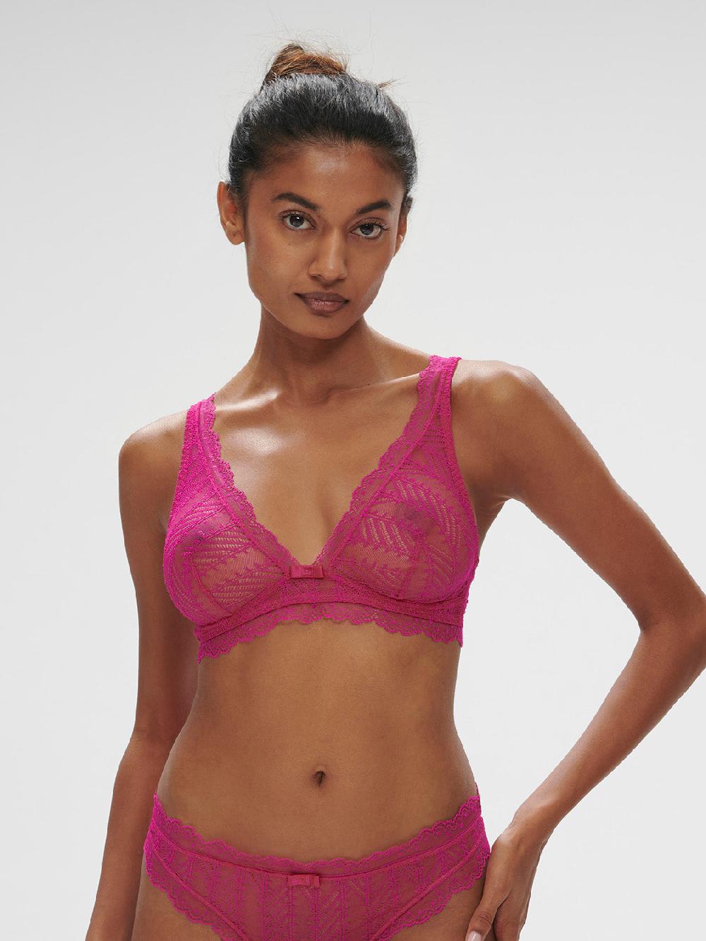 simone pérèle Soutien-gorge triangle sans-armatures - Rose Hibiscus