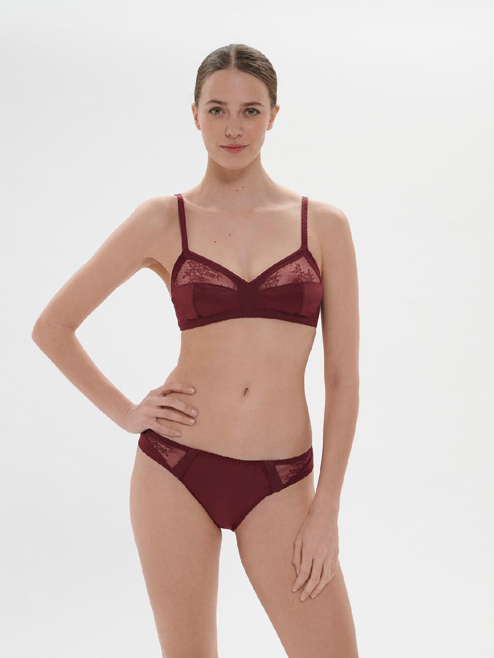 Simone Pérèle Soutien-gorge Triangle Sans-armatures - Rouge Obscur