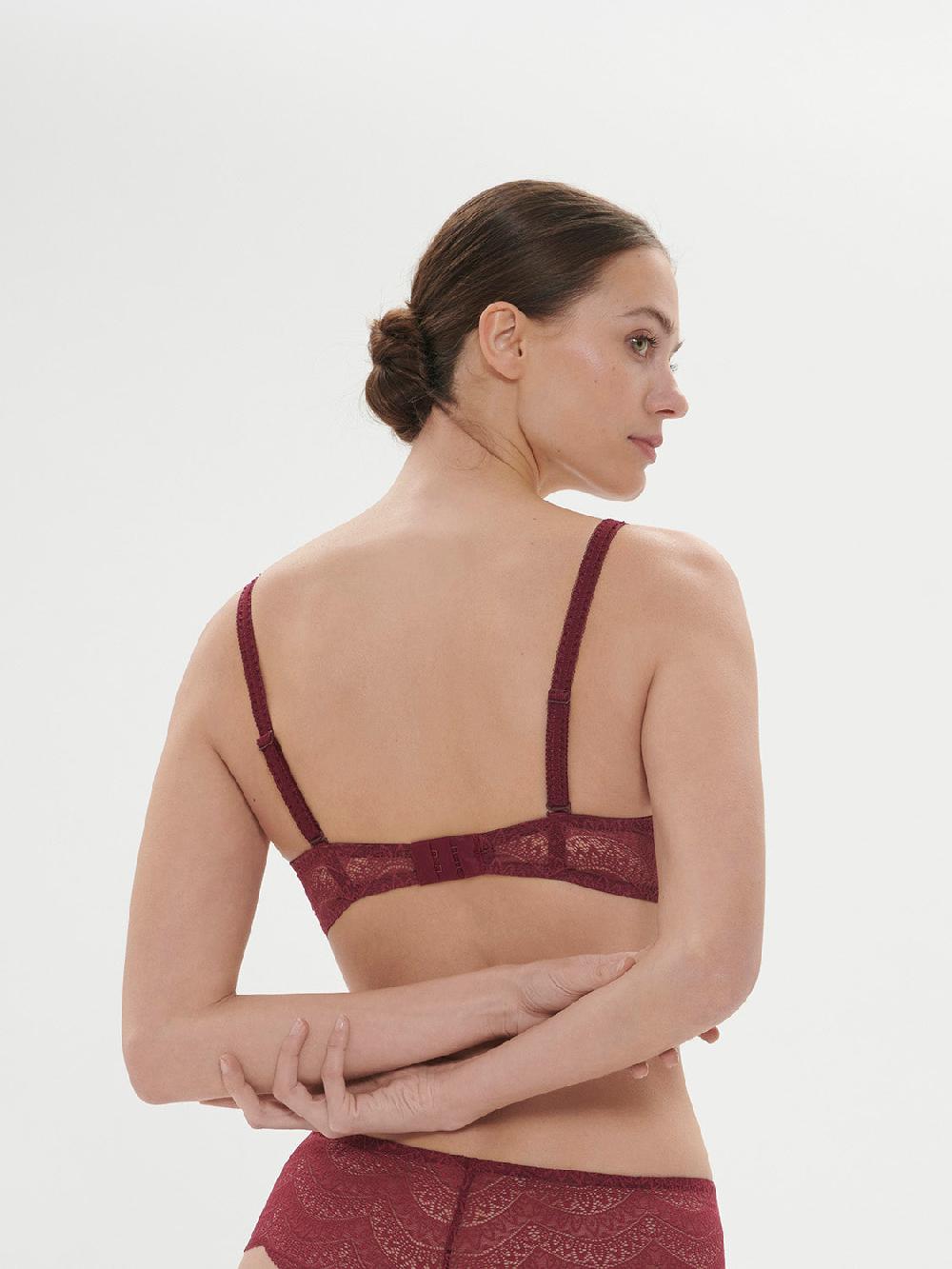 Simone Pérèle Soutien-gorge Triangle Sans-armatures - Rouge Spinelle
