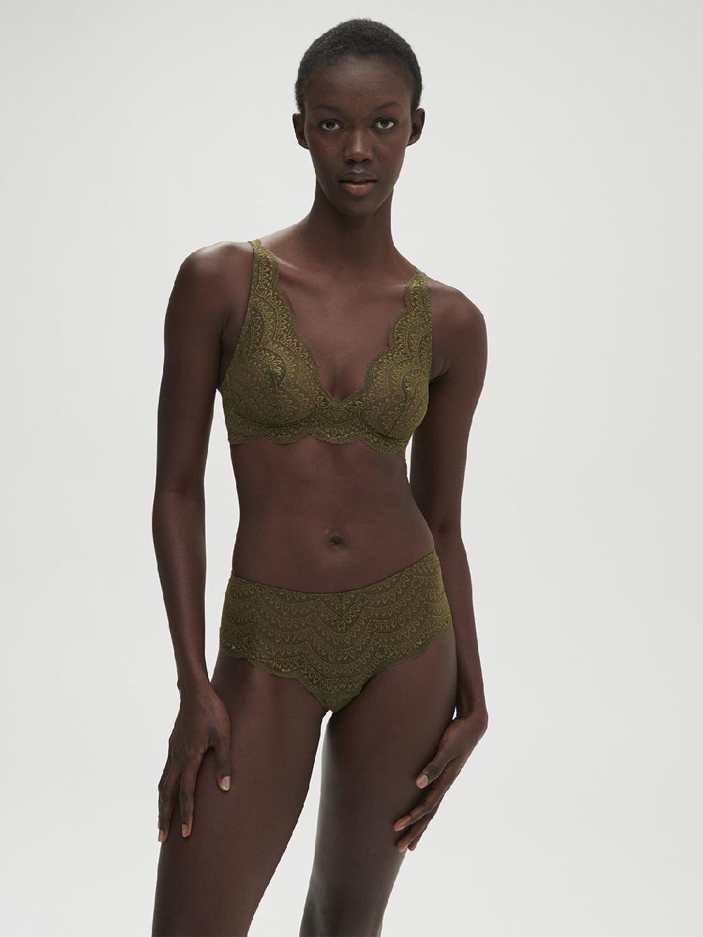 Simone Pérèle Soutien-gorge Triangle Sans-armatures - Vert Aventure