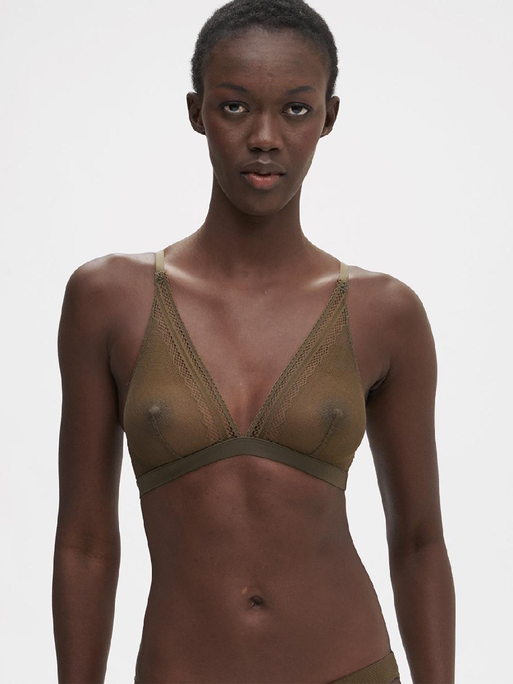 simone pérèle Soutien-gorge triangle sans-armatures - Vert Aventure
