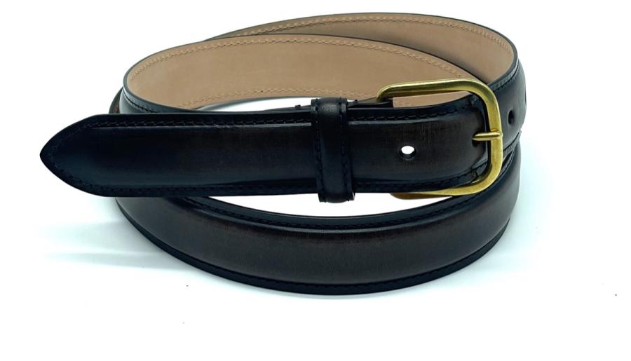 Simonnot Godard Capsule 3 : Ceinture En Cuir De Veau Patine Main