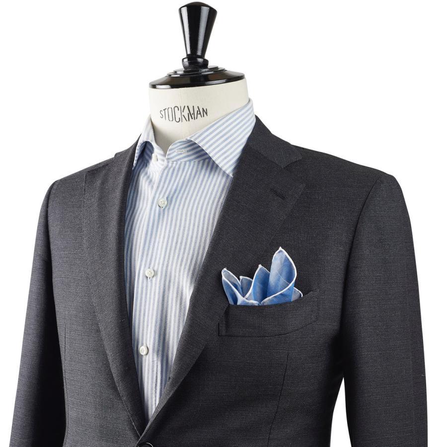 simonnot godard Mouchoir à bord blanc col. bleu foncé