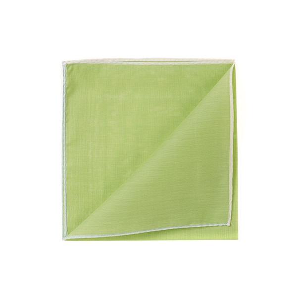 simonnot godard Mouchoir à bord blanc col. vert fougere