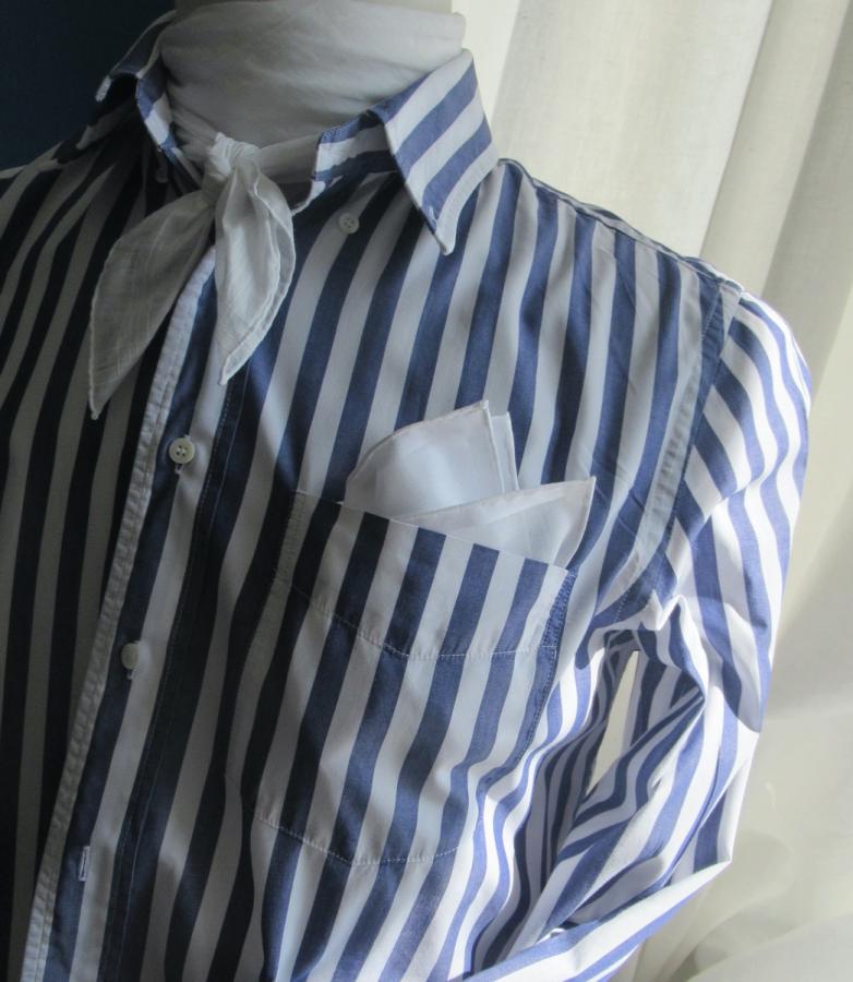 Simonnot Godard Mouchoir De Poche Amalfi Blanc à Satin Blanc