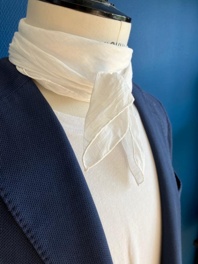 simonnot Godard Foulard En Batiste De Lin Coton