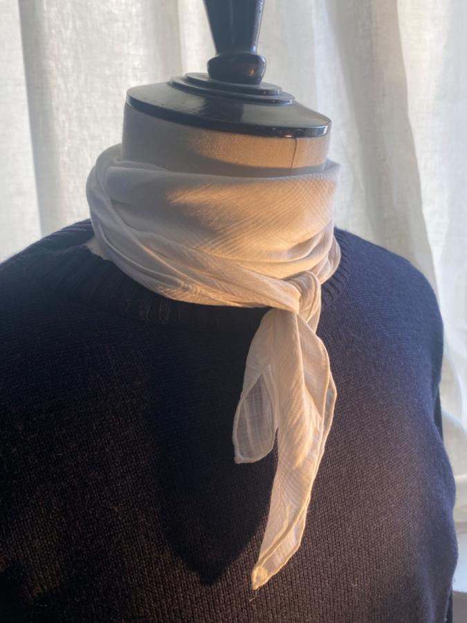 simonnot godard Foulard en coton lin