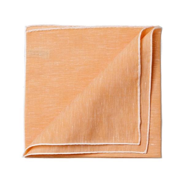 simonnot godard Pochette lin bord blanc