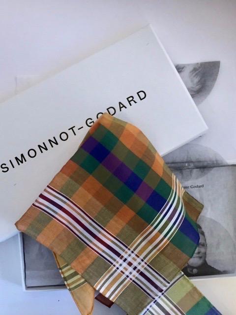 Simonnot Godard Pochette Madras Rouge