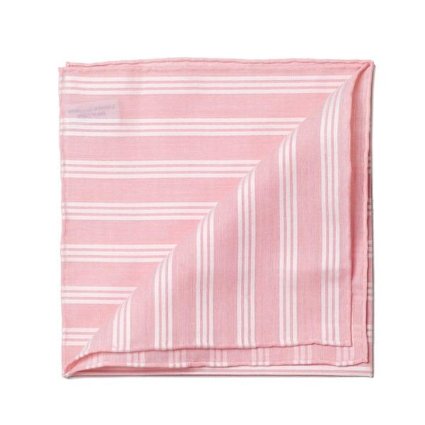 simonnot godard Pochette rayures satin