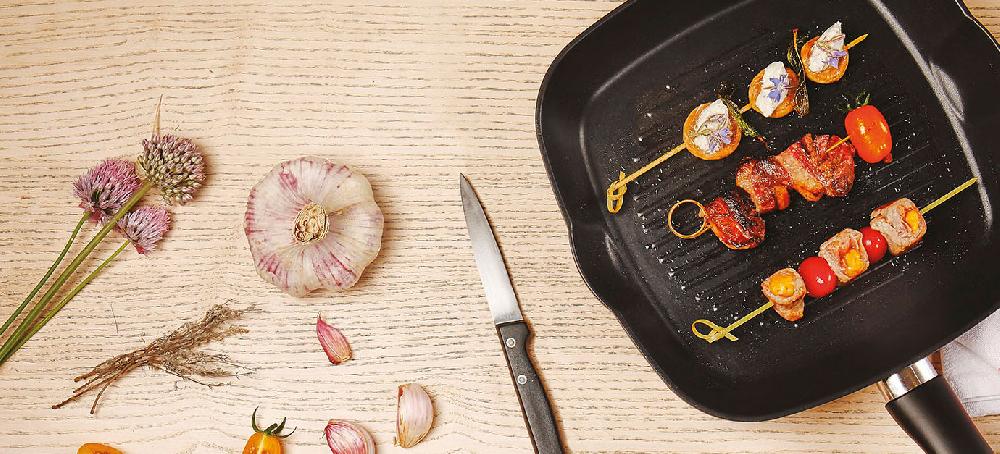 sitram Brochettes d'été au grill : Veau Orloff en escargot