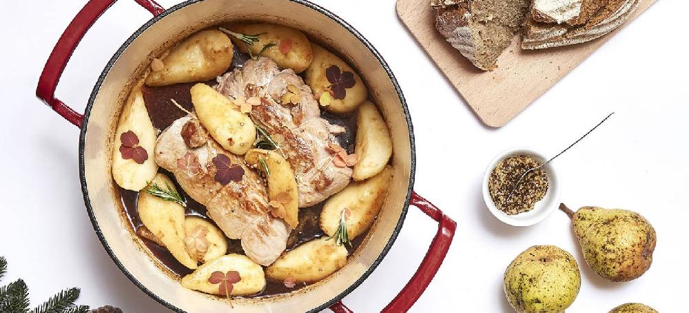 sitram Filet mignon de porc à la poire et à la moutarde