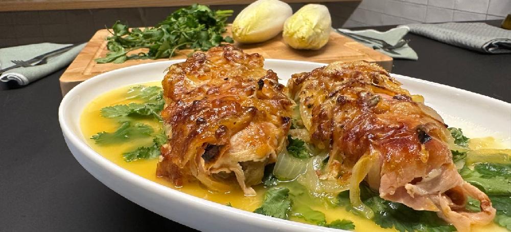 sitram Gratin d'endives à l'orange jambon coriandre gruyère