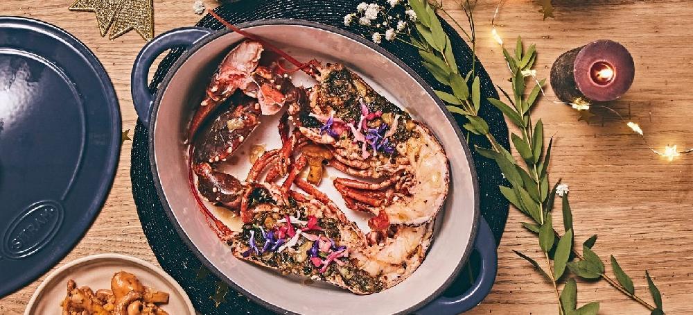 sitram Homard en cocotte girolles sauge et roquette