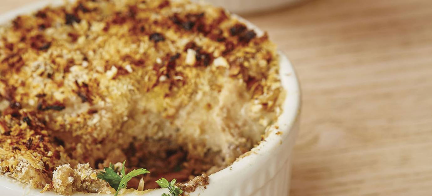 sitram Parmentier de confit de canard purée de marrons et cèpes