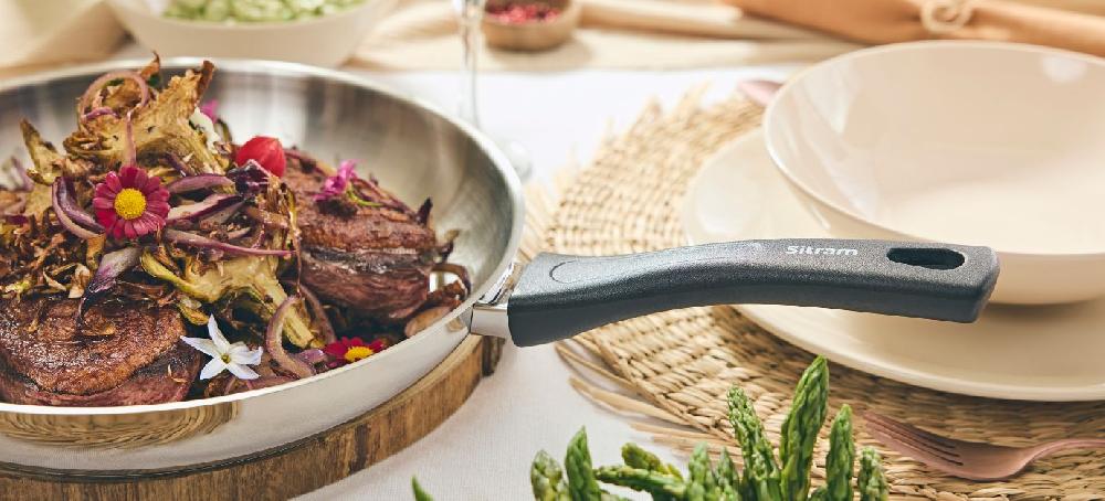 sitram Poêlée de canard artichauts huile de noisette oignons rouges