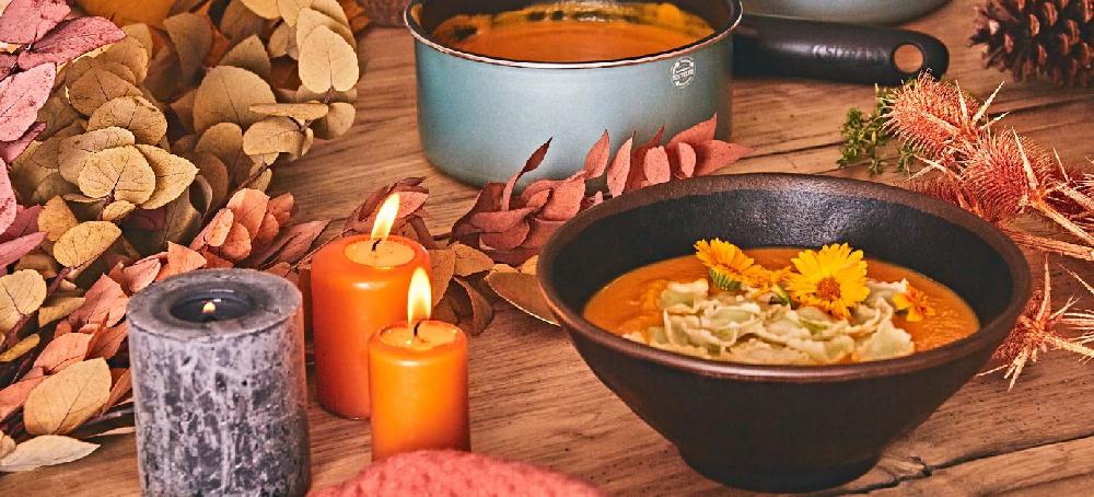 sitram Crème de citrouille ravioles de Romans