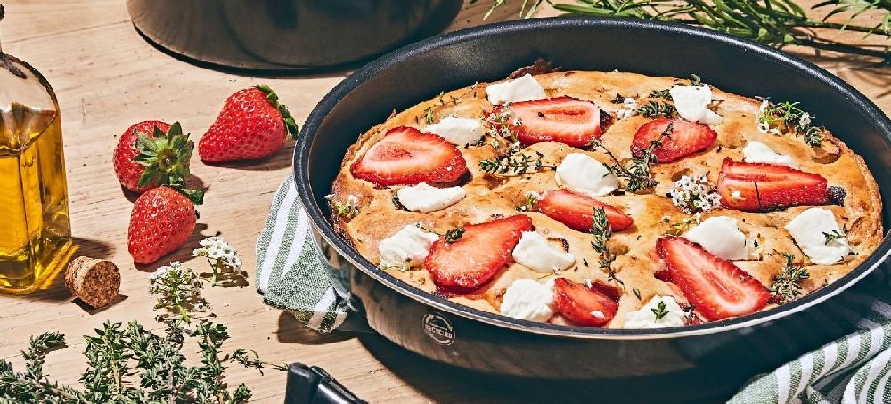 sitram Focaccia fraise et fromage frais