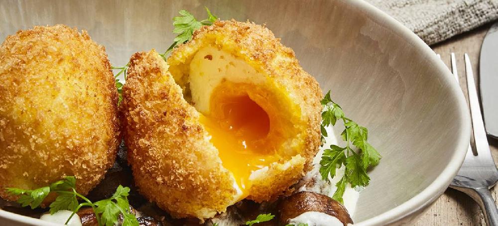 sitram Œufs frits et fricassée de champignons