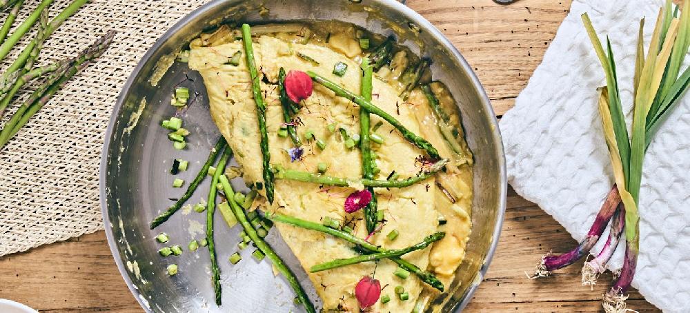 sitram Omelette aux asperges vertes