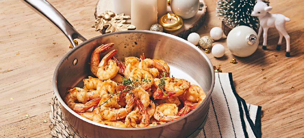 sitram Poêlée de gambas au thym