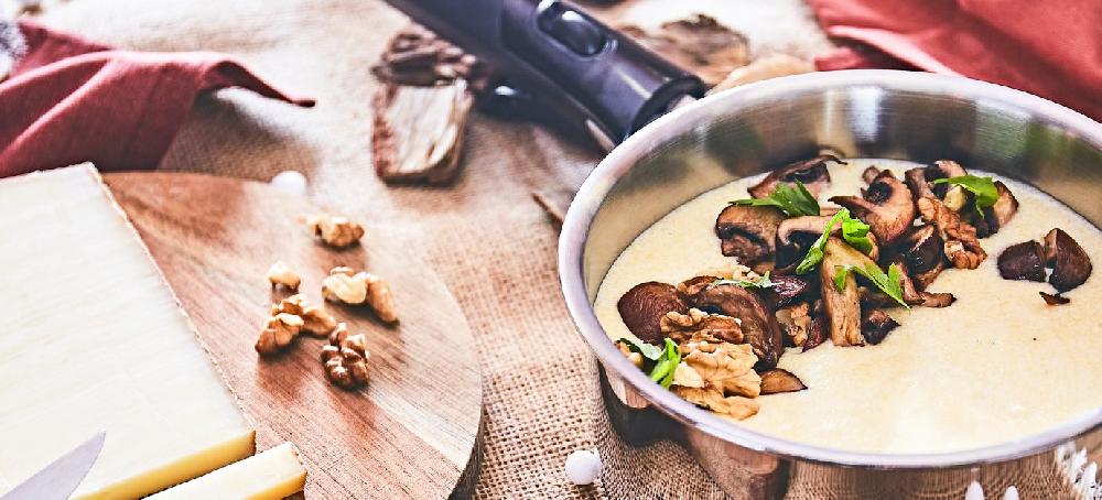 sitram Polenta crémeuse aux champignons et comté