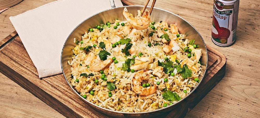 sitram Riz cantonais aux crevettes et poulet